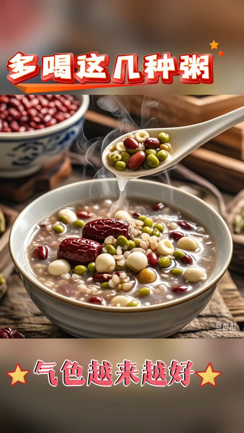 秋季多喝这几种粥,脸色越来越红润