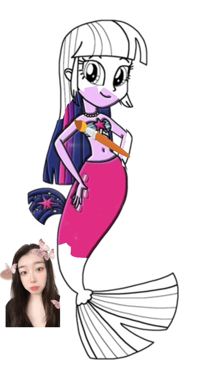 紫悦公主变成美人鱼啦～