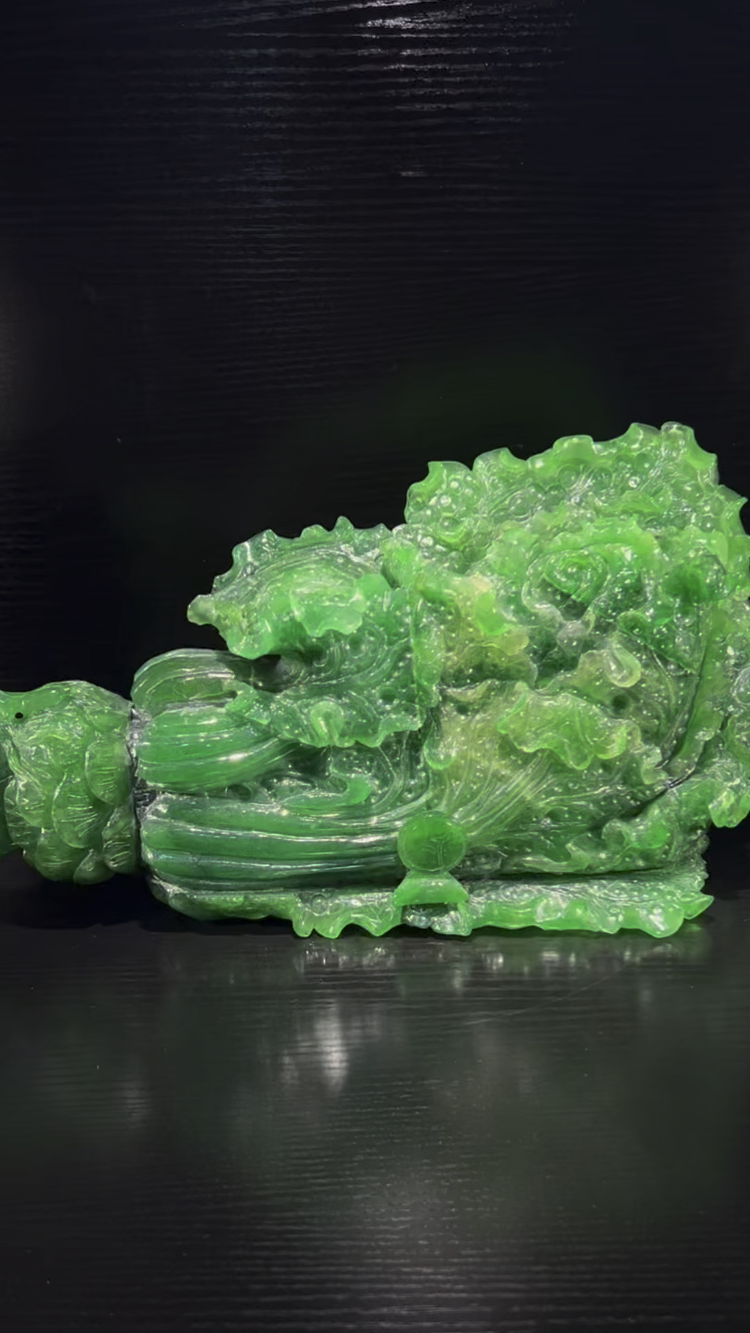 精品翡翠白菜摆件