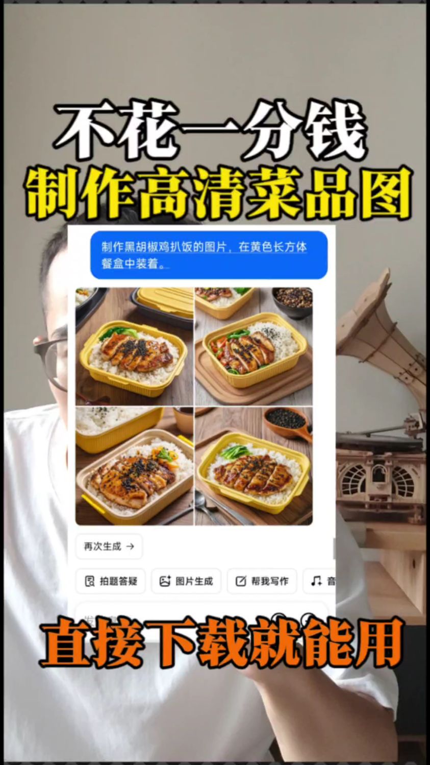 不花一分钱,制作高清餐饮菜品图