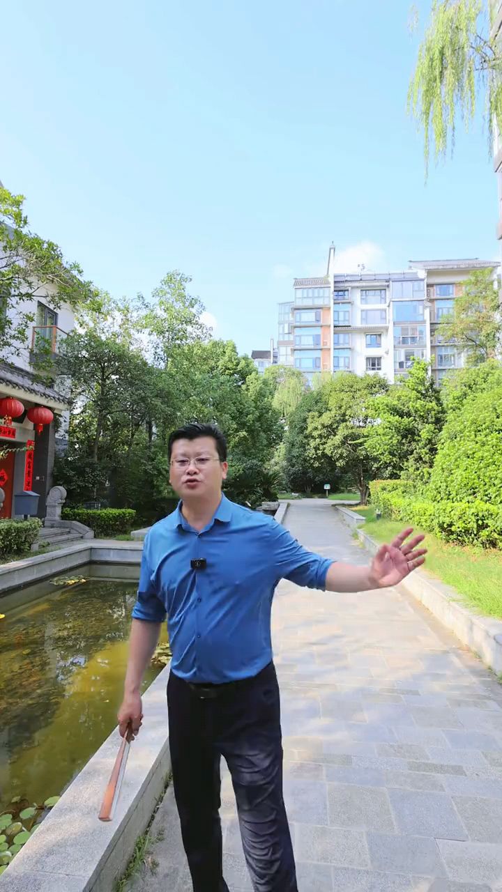 捡漏城东紫金山脚徽派联排别墅,上下共四层有电梯