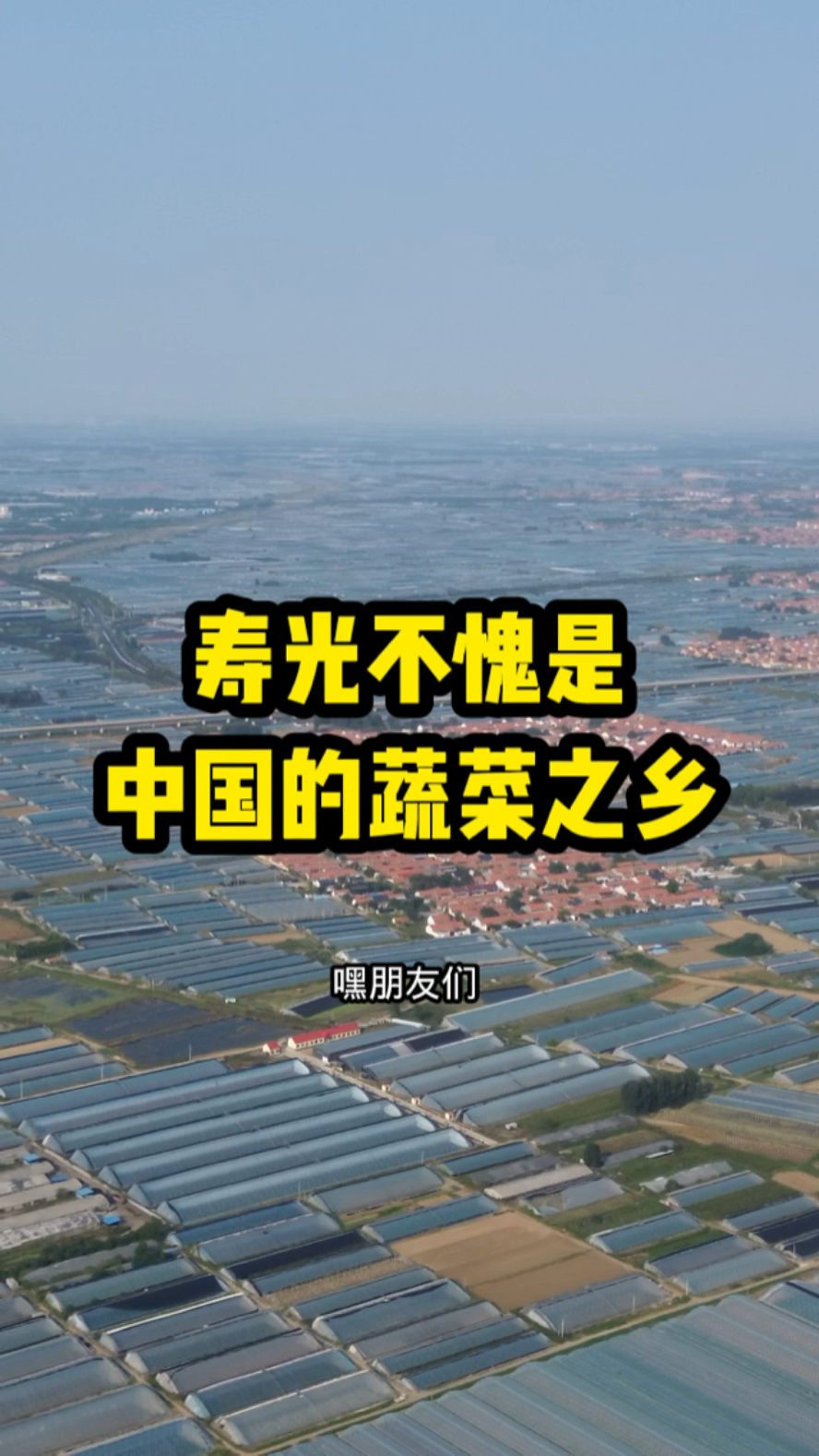 嘿朋友们欢迎来到我的家乡寿光,这可是国务院命名的中国蔬菜之乡