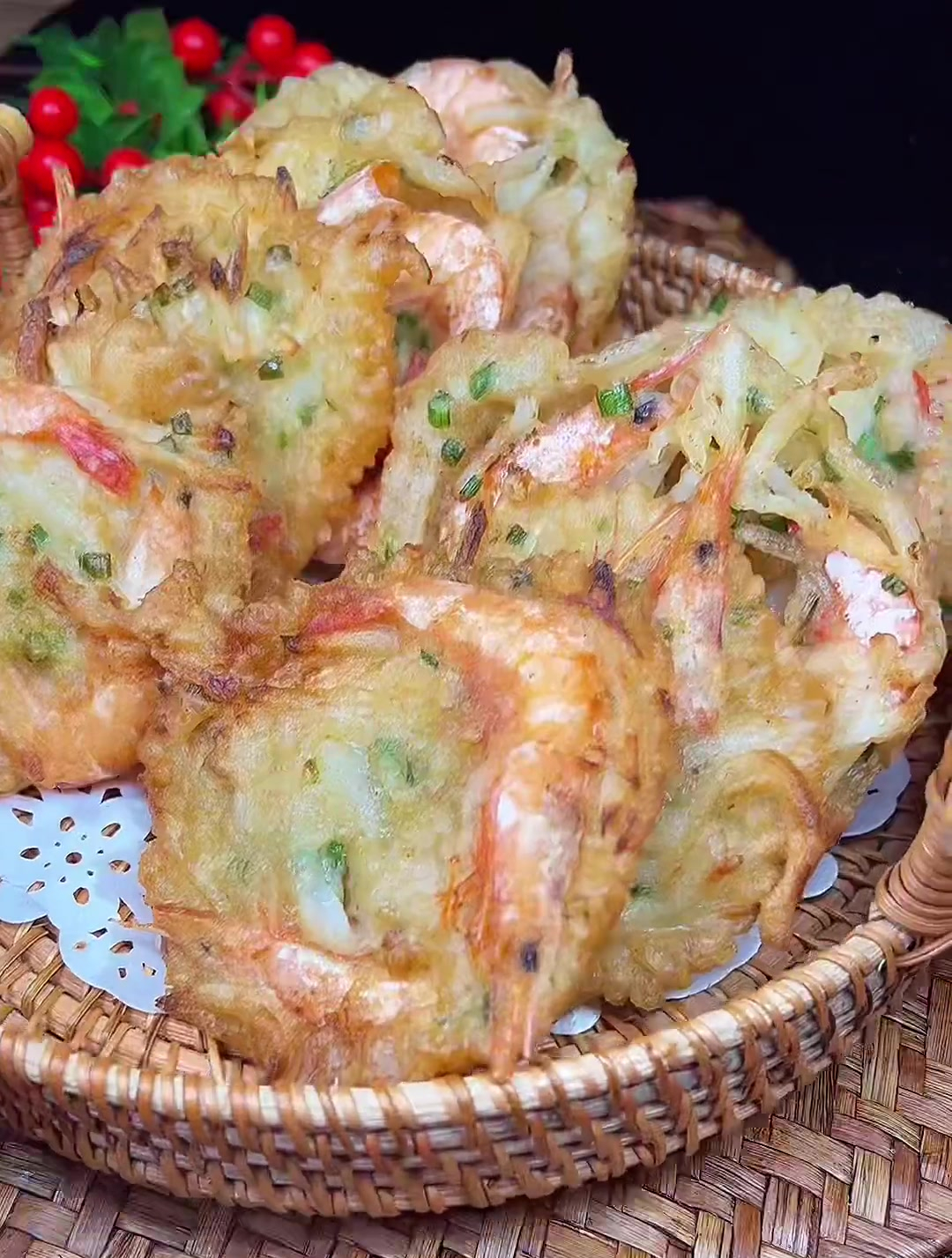 美食教程之炸虾饼