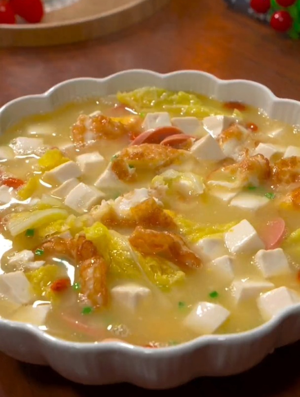 俗话说白菜豆腐保平安,一定要多给家人做这个白菜豆腐汤