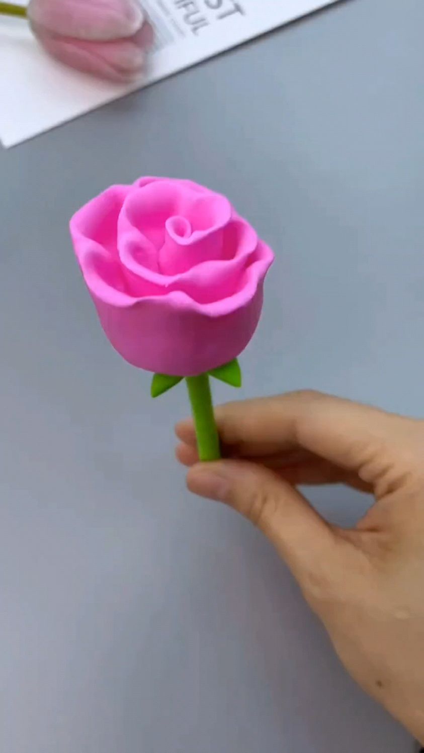 彩泥做漂亮花朵,喜欢的收藏