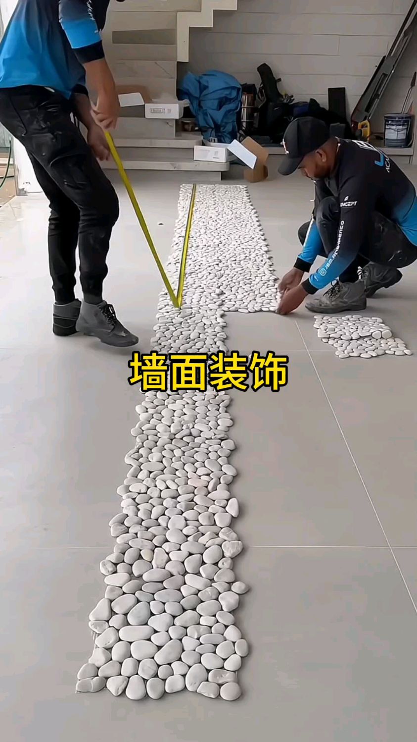 鹅卵石铺设墙面漂亮吗?