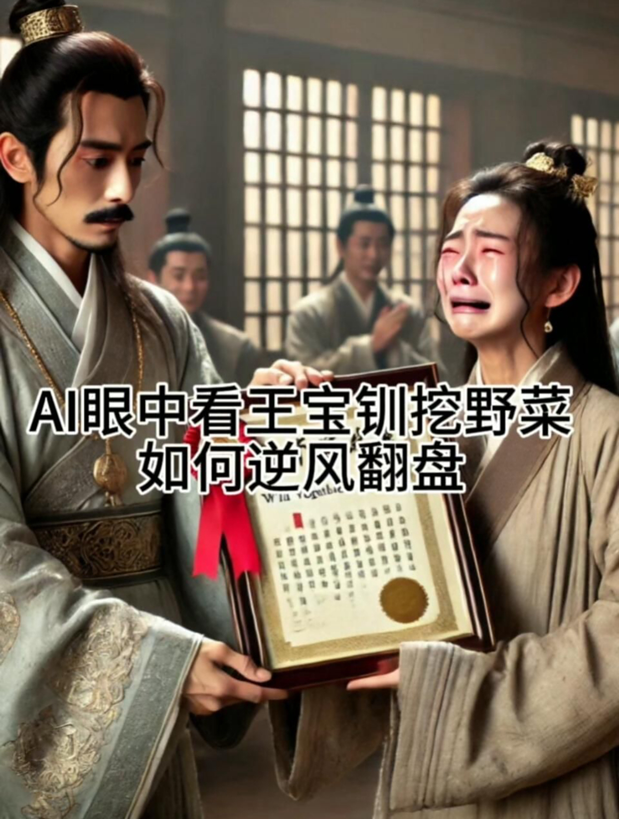 AI眼中王宝钏挖野菜,看看她如何逆风翻盘!