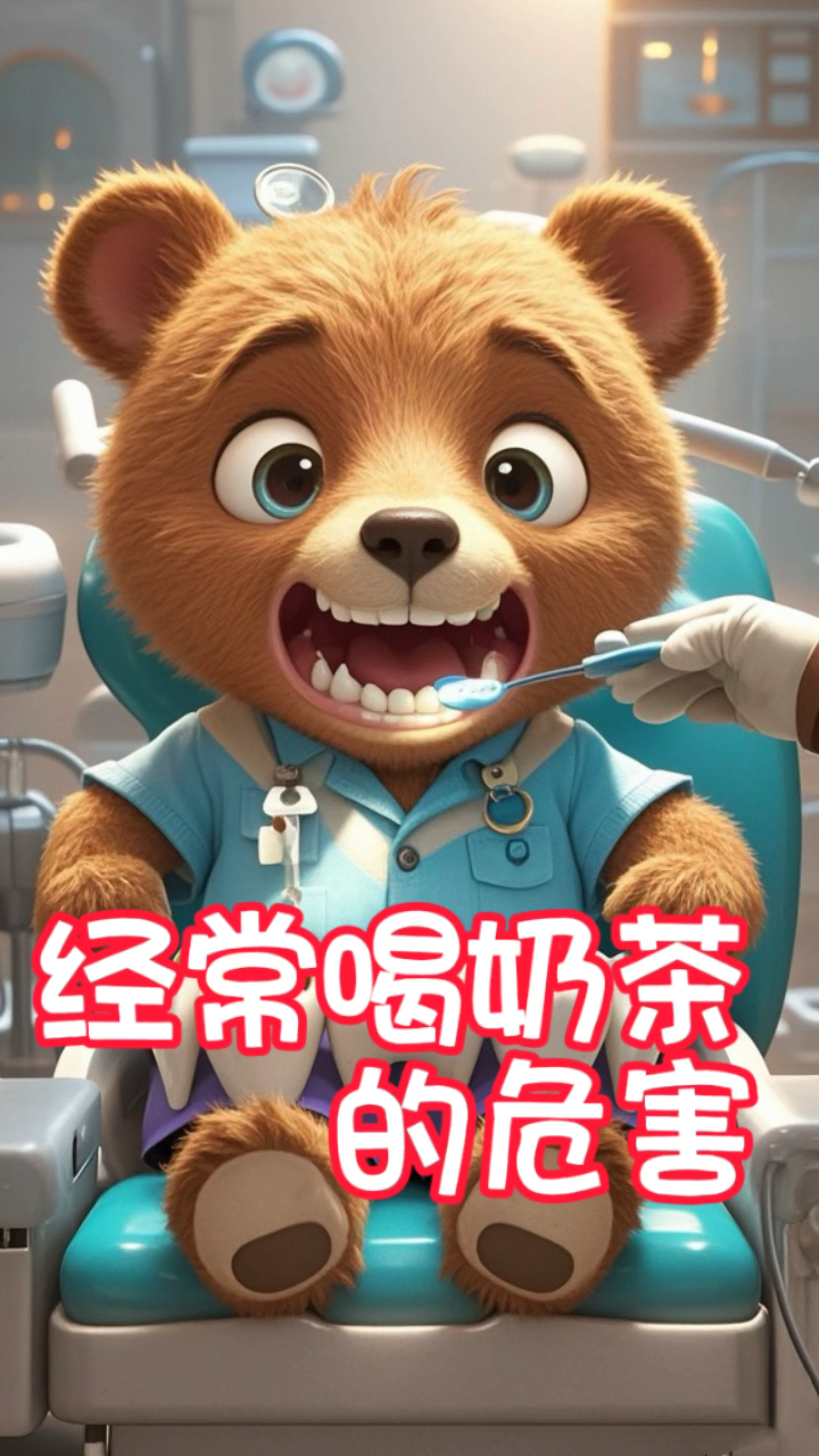儿童睡前故事《经常喝奶茶的危害》小朋友们,你们经常喝奶茶吗