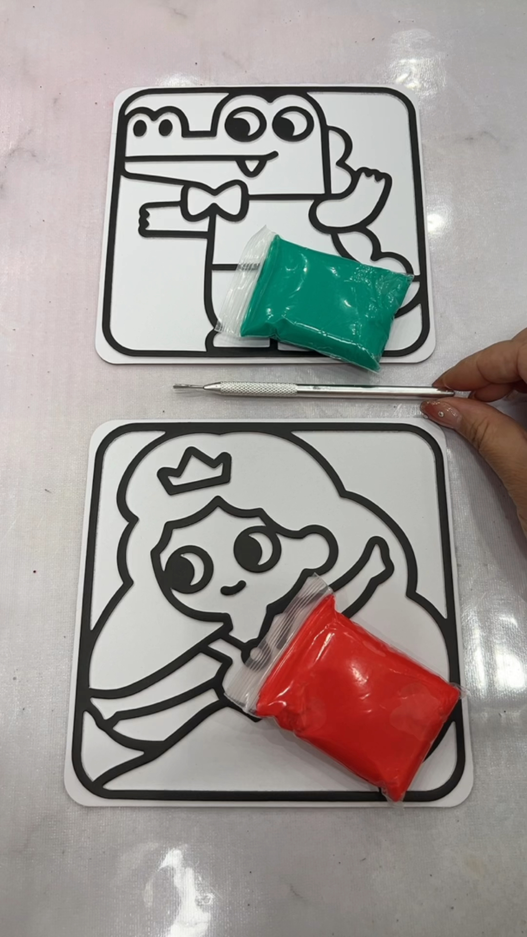 谁的彩泥画好看呢?