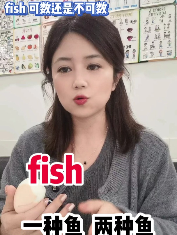 一个视频教你学会fish(鱼)可数不可数