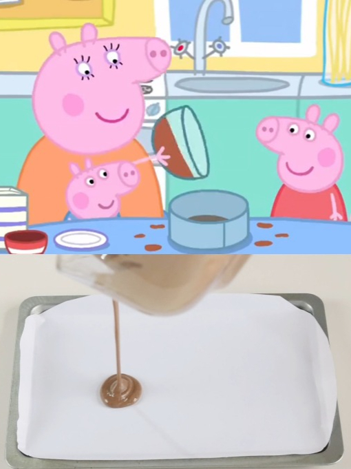 乔治和佩奇给猪爸爸做生日蛋糕,生日快乐猪爸爸~