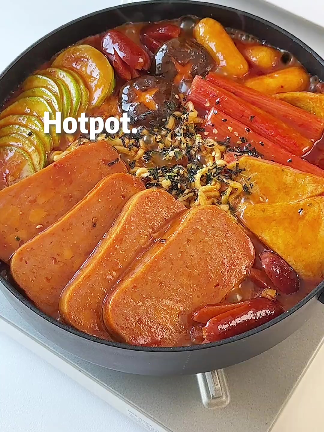 谁懂,天冷来锅暖乎乎的韩式部队火锅的幸福