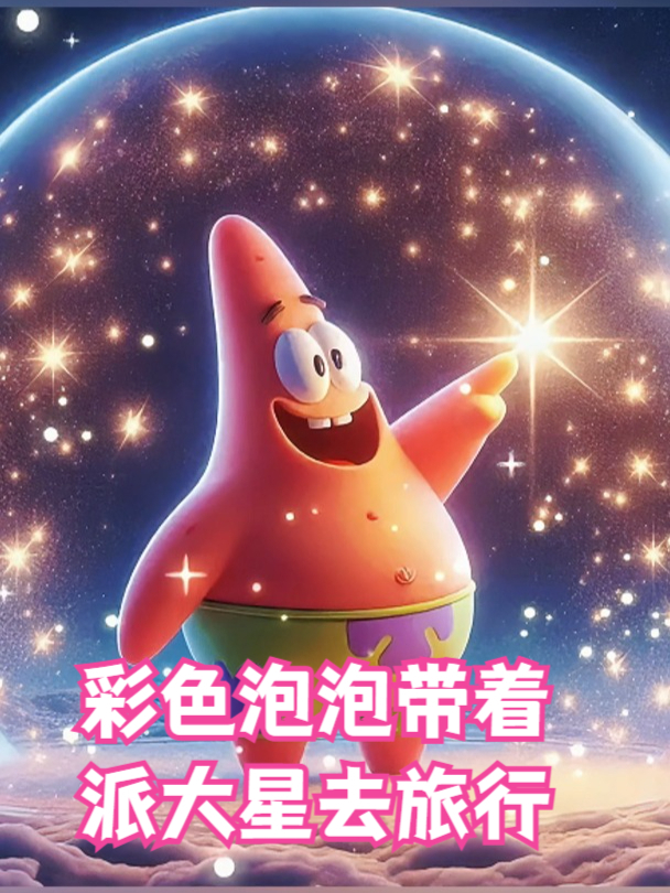 彩色泡泡带着派大星去旅行!