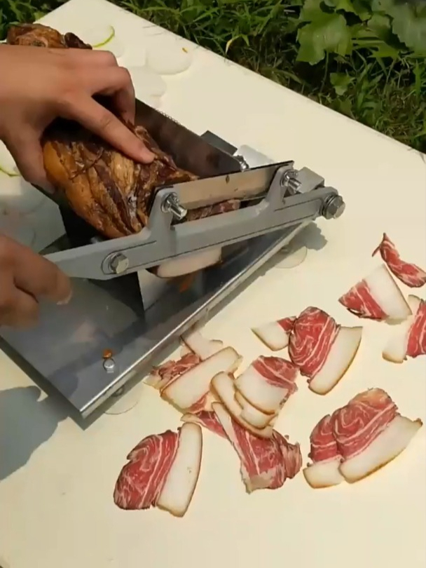 家用切片机切骨切冻肉手动羊肉卷神器,轻松切片,在家也能搞定!