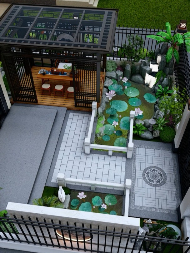 小院子也能拥有大鱼池~