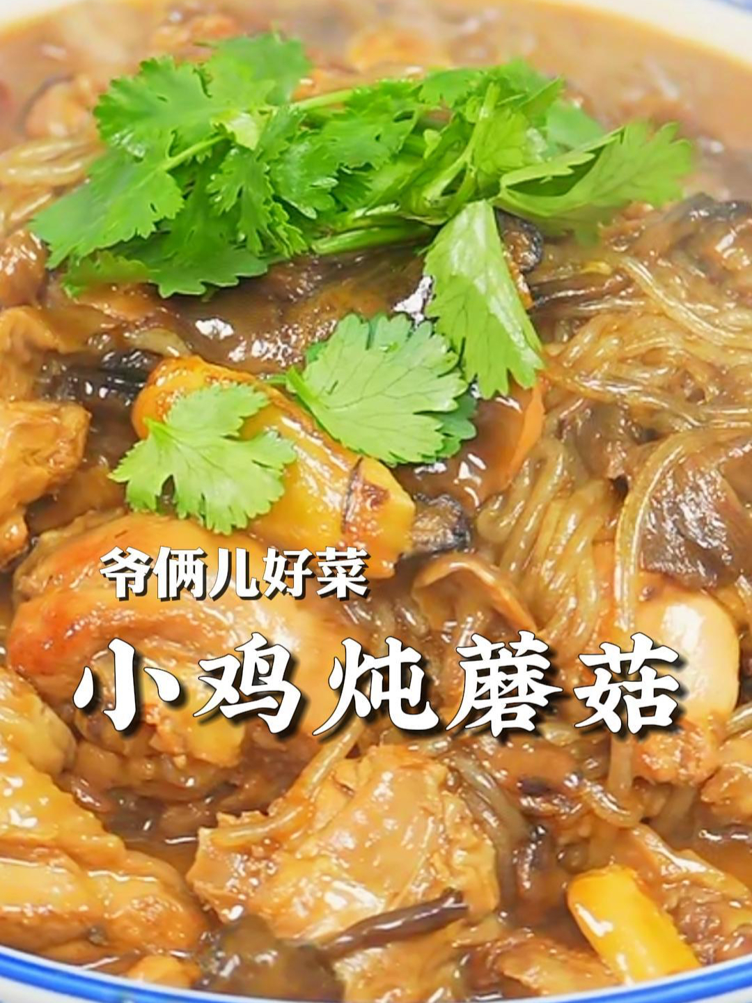 小鸡炖蘑菇太太太太香了!榛蘑和粉条吸收了汤汁,拌米饭嘎嘎香～