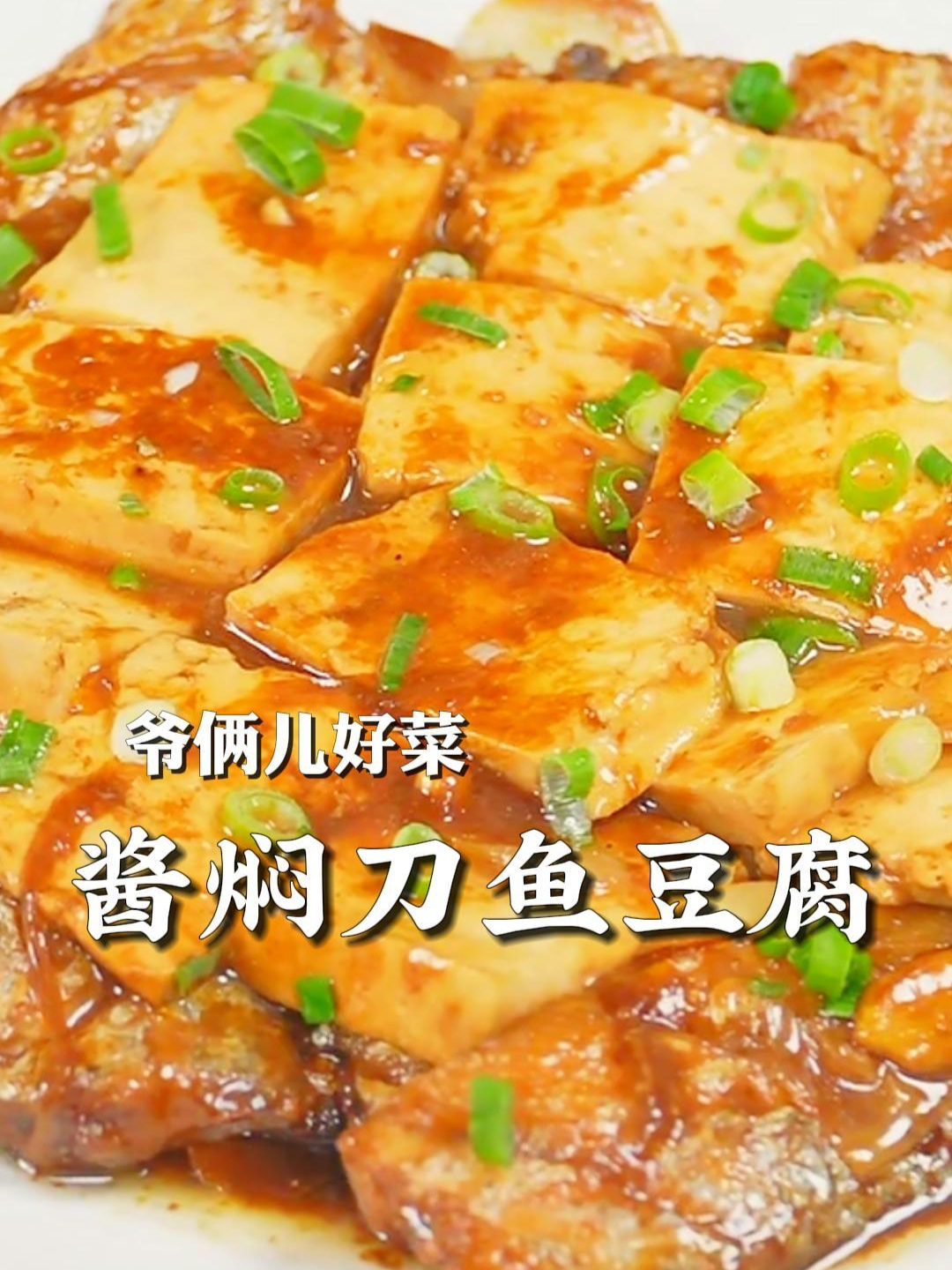 酱焖刀鱼豆腐,色香味俱全,鲜嫩入味还不腥,简单家常一学就会!