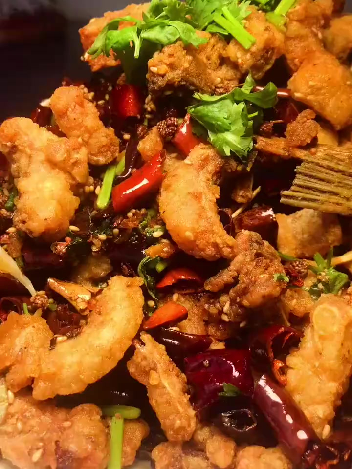 干煸鱼块,好吃到爆,你学会了吗?