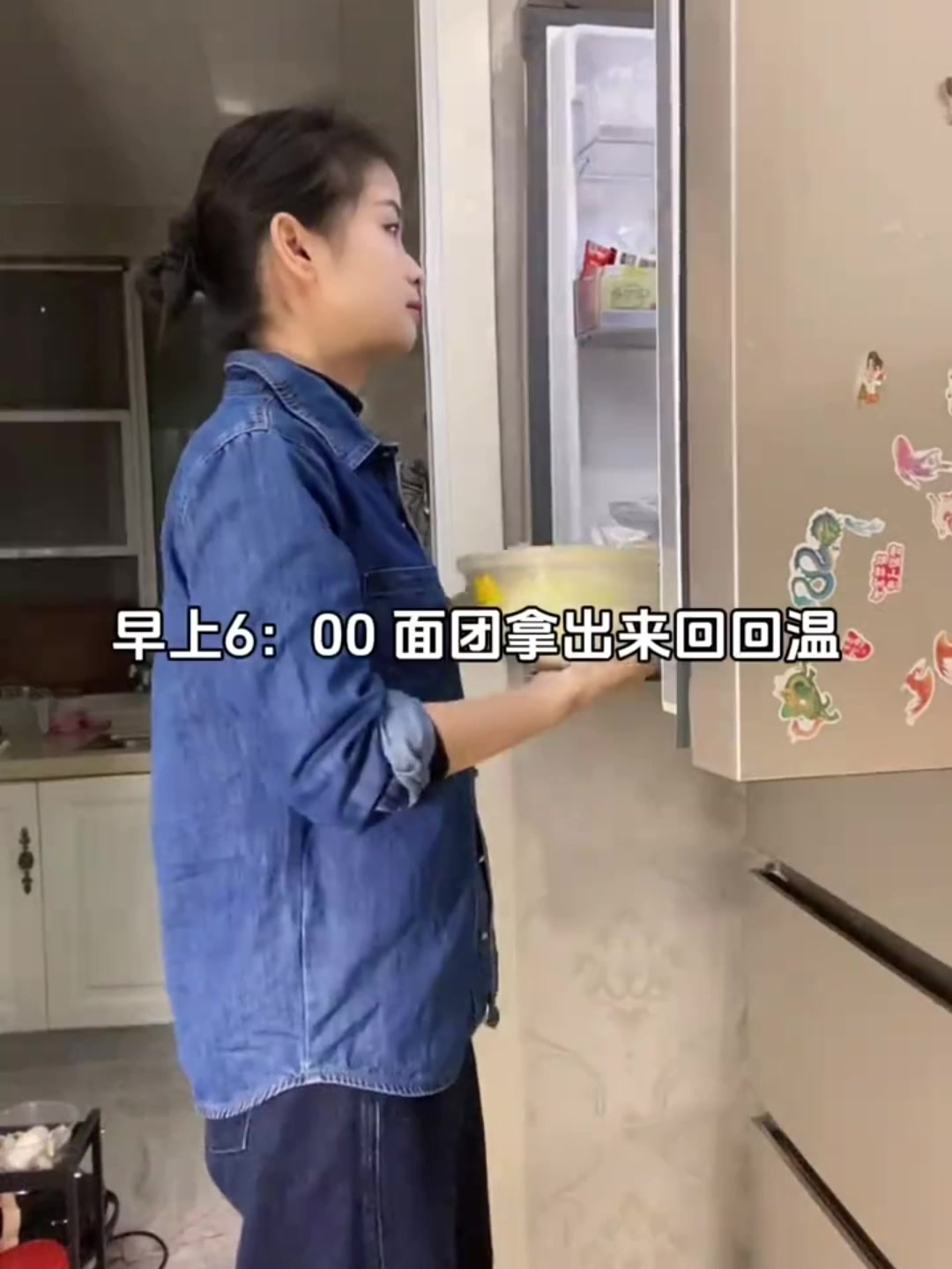 「下」兄妹的早餐:青椒火腿饼、酱油蒸蛋、南瓜米糊~
