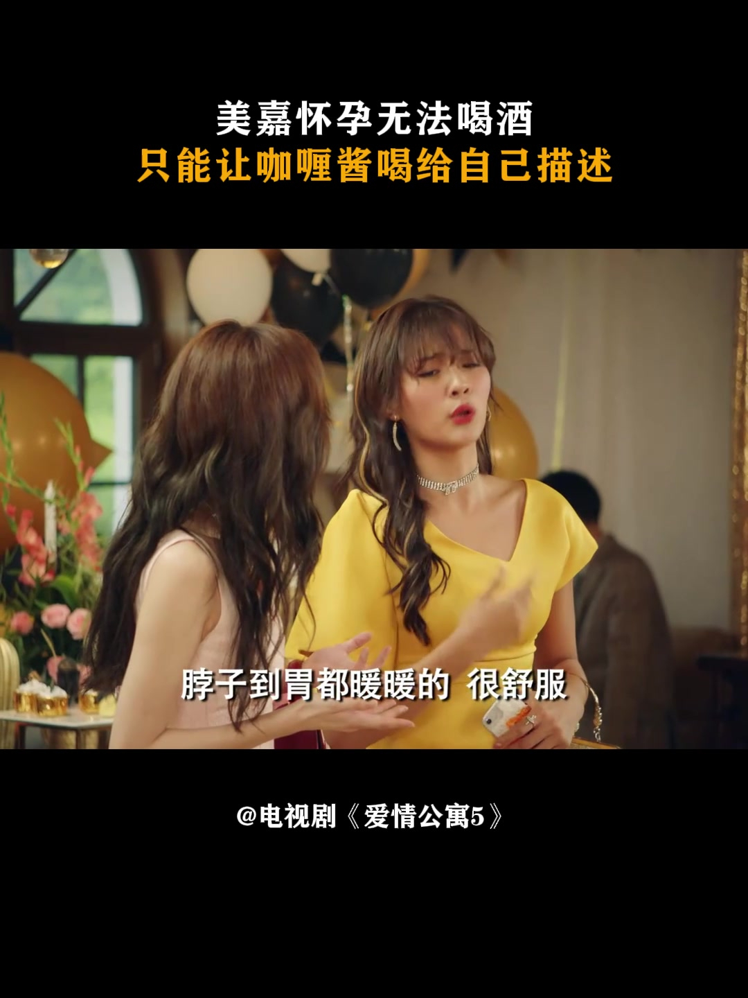 爱情公寓5:美嘉怀孕无法喝酒,只能让咖喱酱喝给自己描述