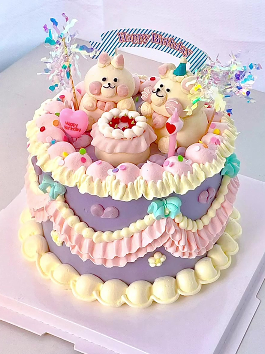 沉浸式制作ins风蛋糕