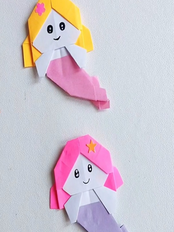 用卡纸教你制作美人鱼折纸