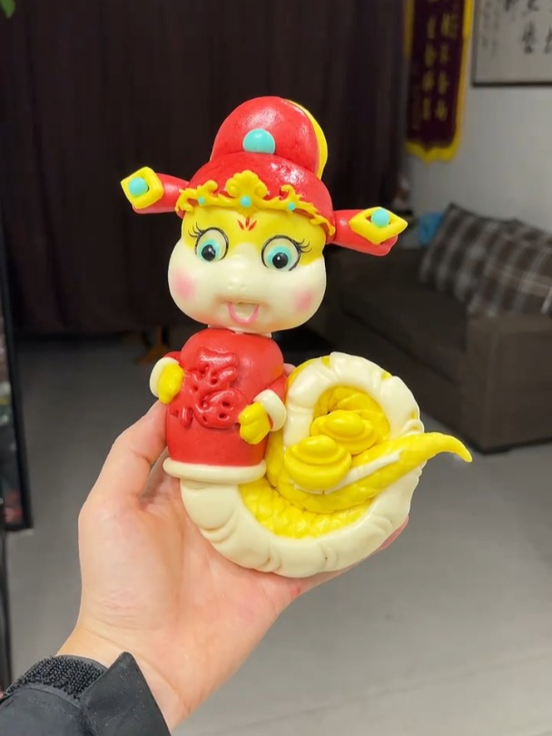 今天做蛇宝宝花馍,是不是很有食欲呢?