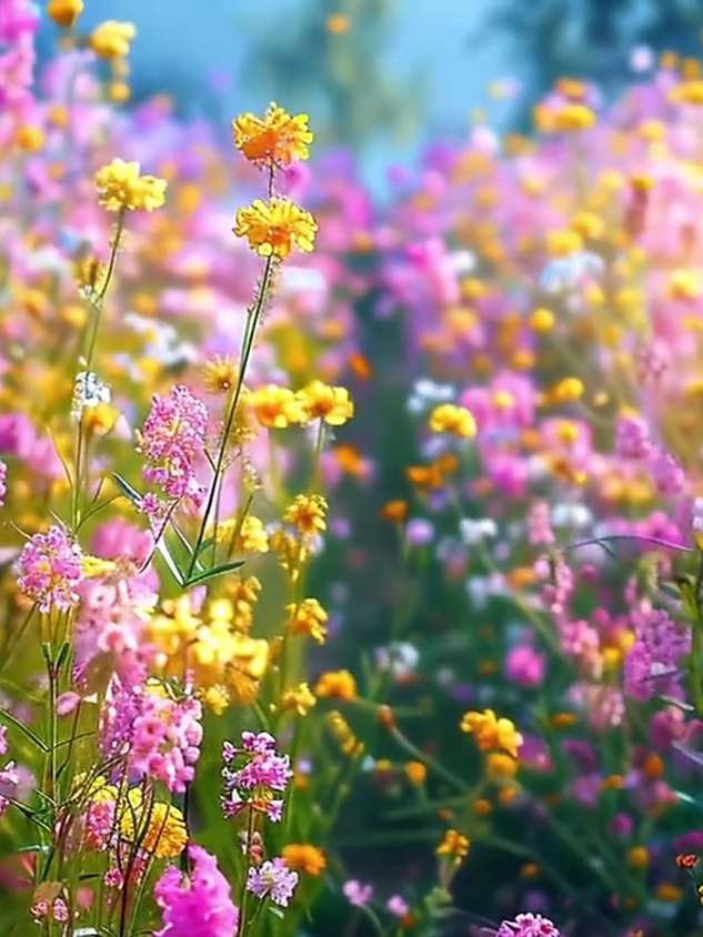 你见过彩色的油菜花吗?开花就是一片五颜六色的花海