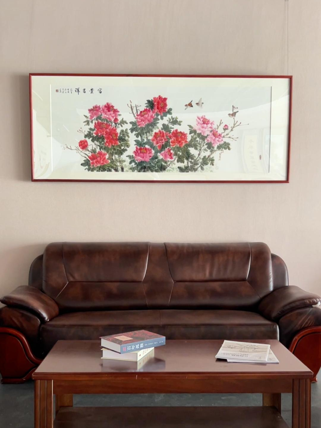 手绘原创国画,挂在家里大气典雅 客厅画 沙发背景墙画 办公室画