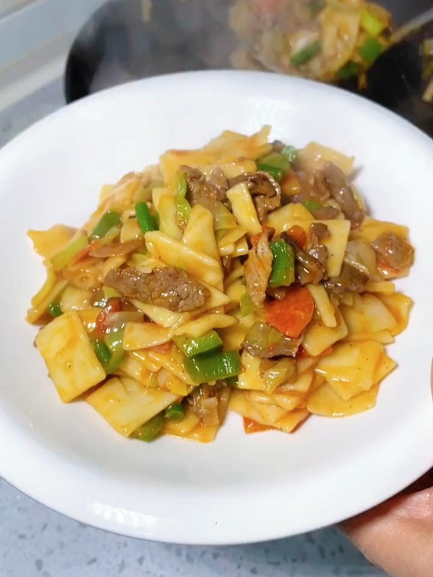 好吃的炒面片,你们都喜欢吗?
