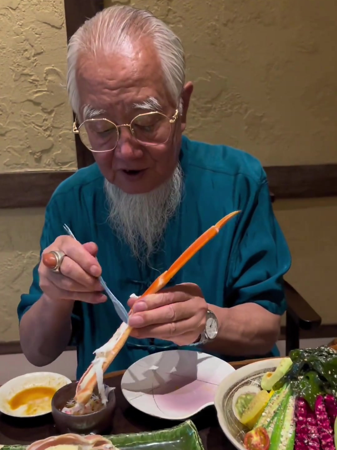 蓝鳍金枪鱼和清蒸松叶蟹