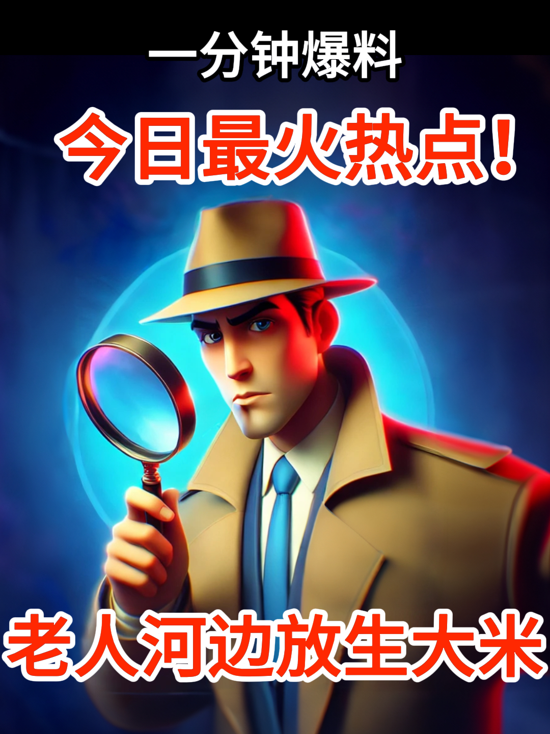 两老人河边放生大米?系米坏了喂鱼