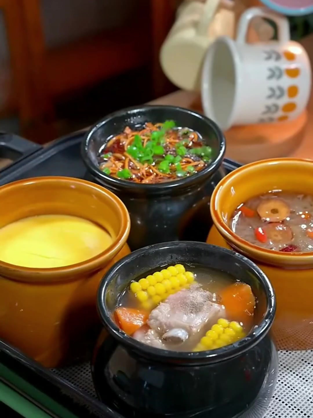 瓦罐陶瓷炖盅隔水炖炖罐带盖汤罐沙县小吃瓦罐家用蒸蛋碗 瓦罐汤