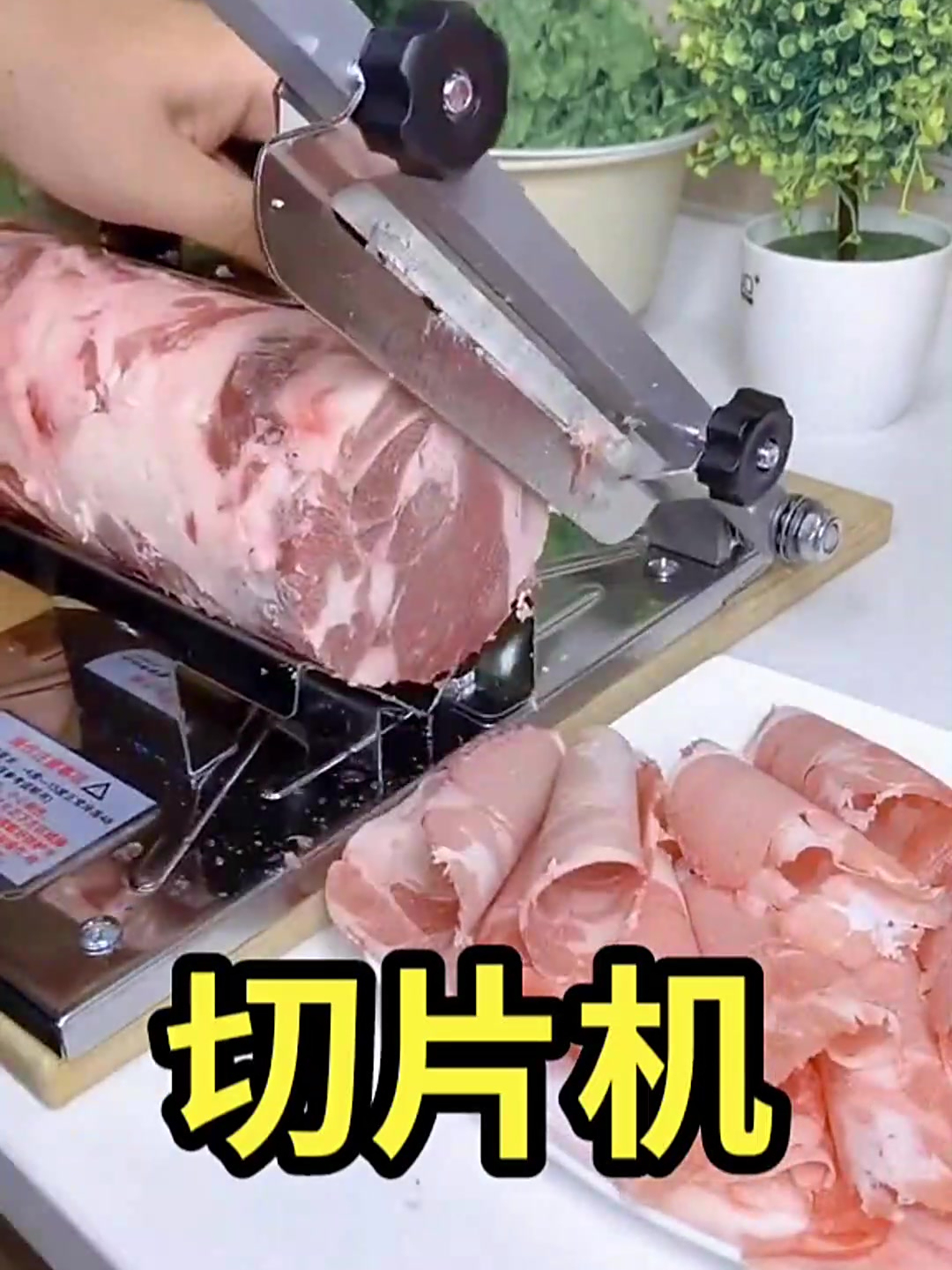 不锈钢 羊肉卷切片机 多功能家用肥牛冻肉刨肉机小型商用切肉片机