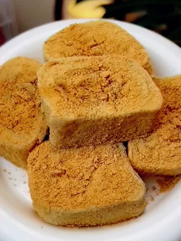 软糯拉丝Q弹可口的驴打滚,东北特产美食