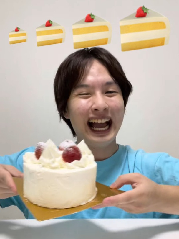 试吃大小不一的蛋糕!提问,你吃过最大的蛋糕有多大?