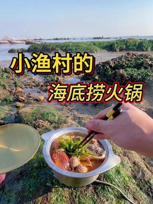 小渔村的海底捞火锅,就得到海里吃