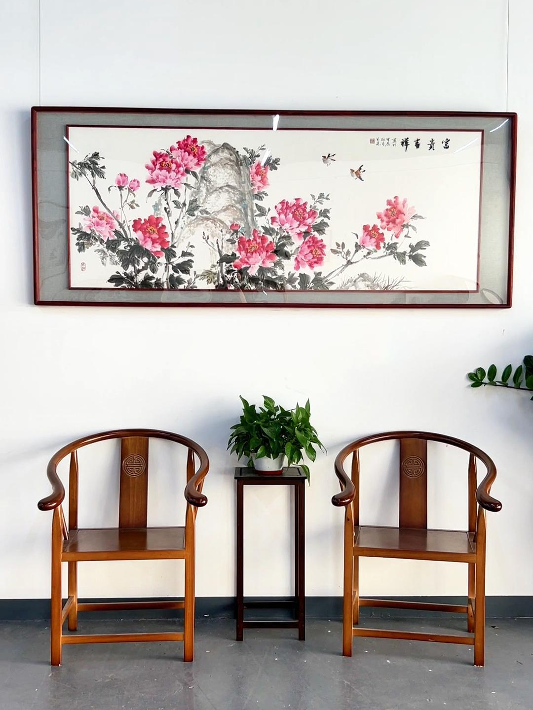 新中式的装修这样挂画好看 新中式国画 家居挂画