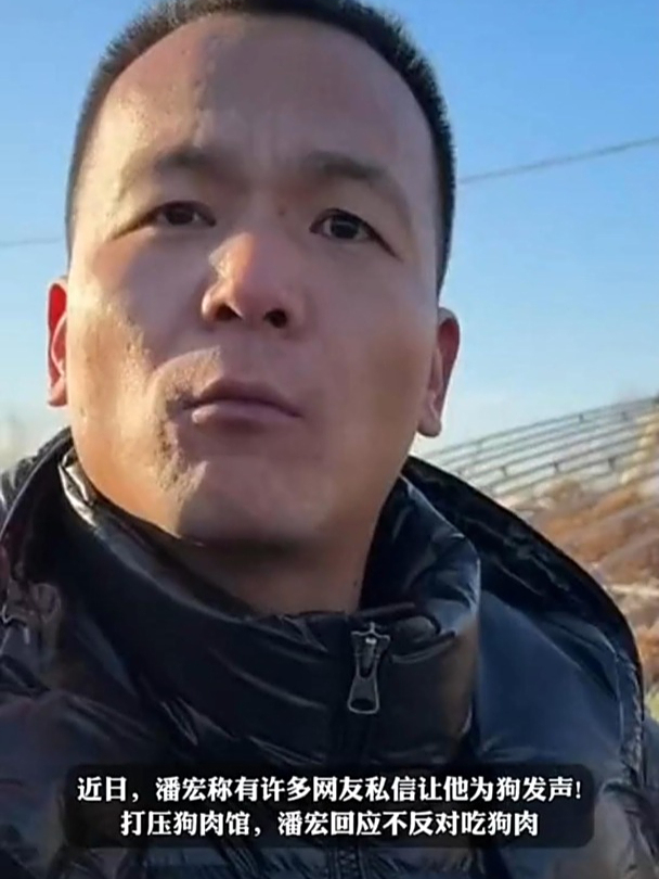 网友私信让潘宏为狗发声打压狗肉馆,潘宏:我不反对吃狗肉
