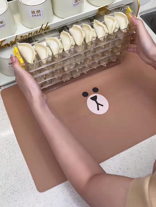 窄缝饺子保鲜盒绝了!省空间不占地,存饺子还不粘皮!