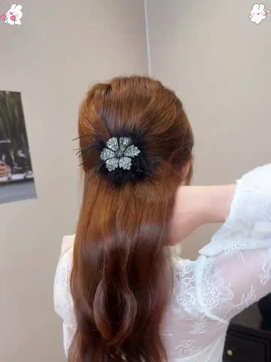 羽毛鸭嘴夹来袭!轻奢风碎发整理,侧边刘海美出新高度