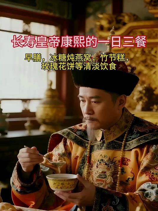 长寿皇帝康熙的一日三餐,真的很养生呢,怪不得长寿