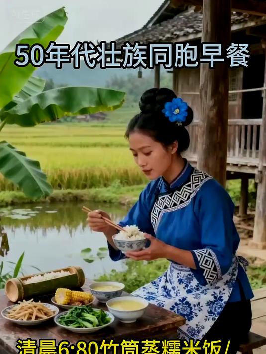 50年代不同民族的同胞早上吃什么?