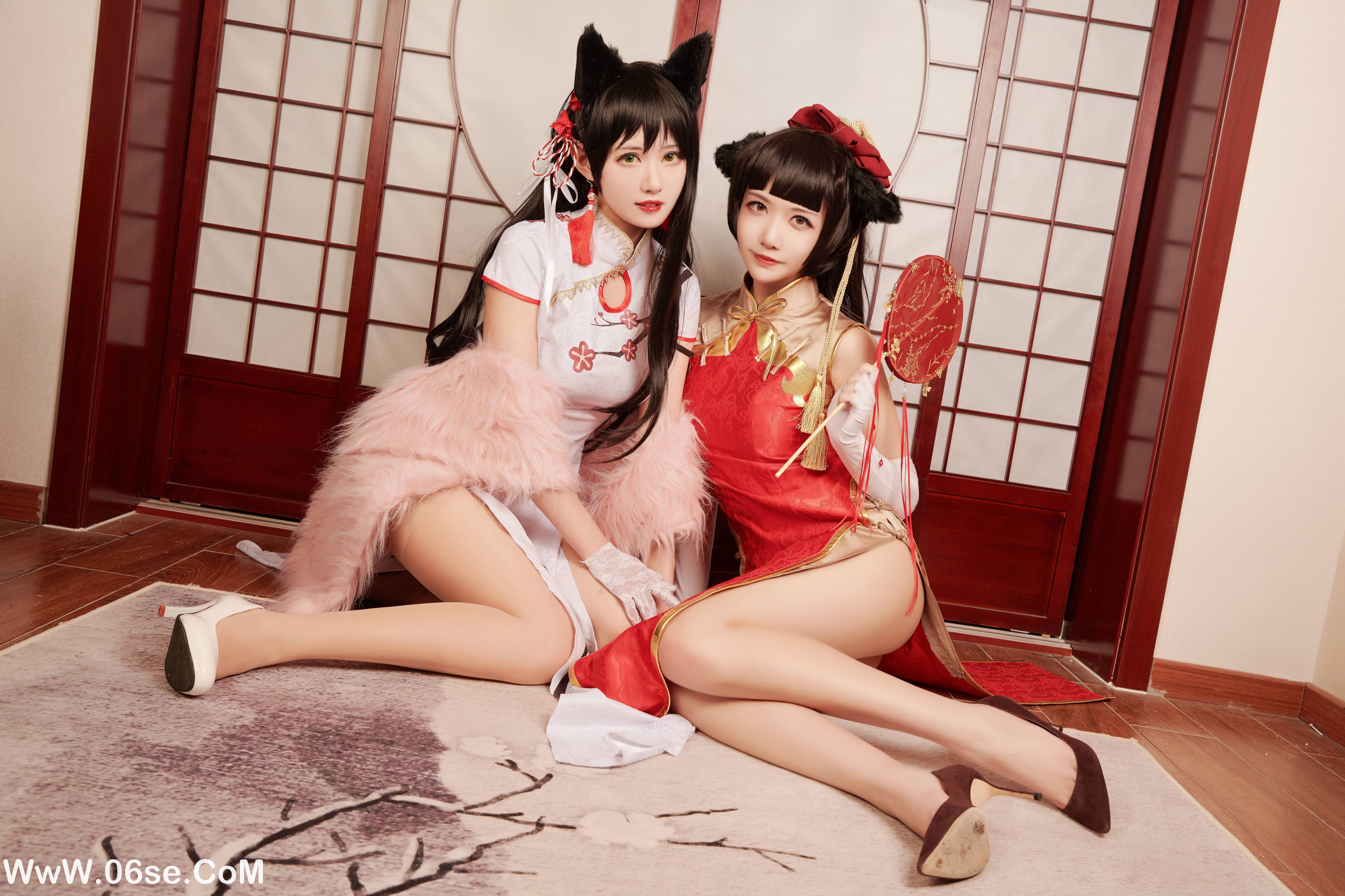 图片[9]-源纱希喵喵喵 NO.004 &Meiyi_烛墨 犬獒旗袍 [12P157M]-六色网
