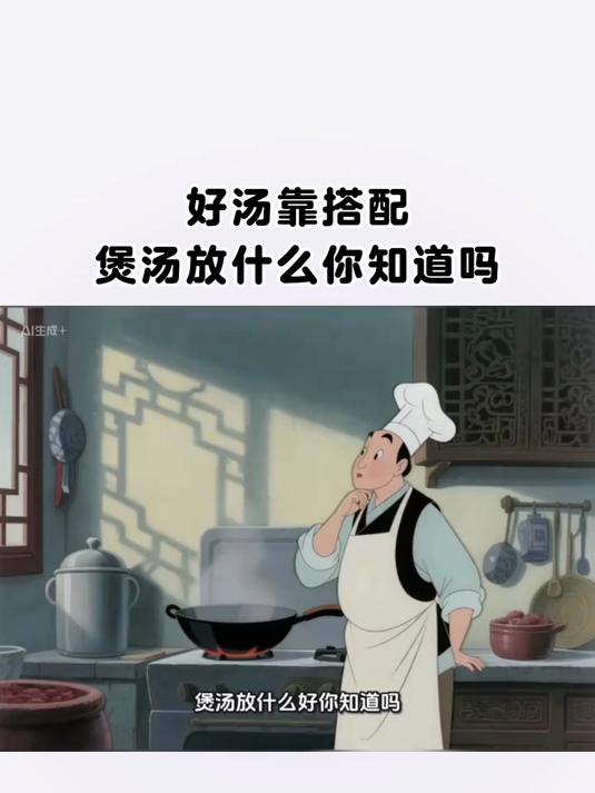 好汤靠搭配,煲汤放什么你知道吗