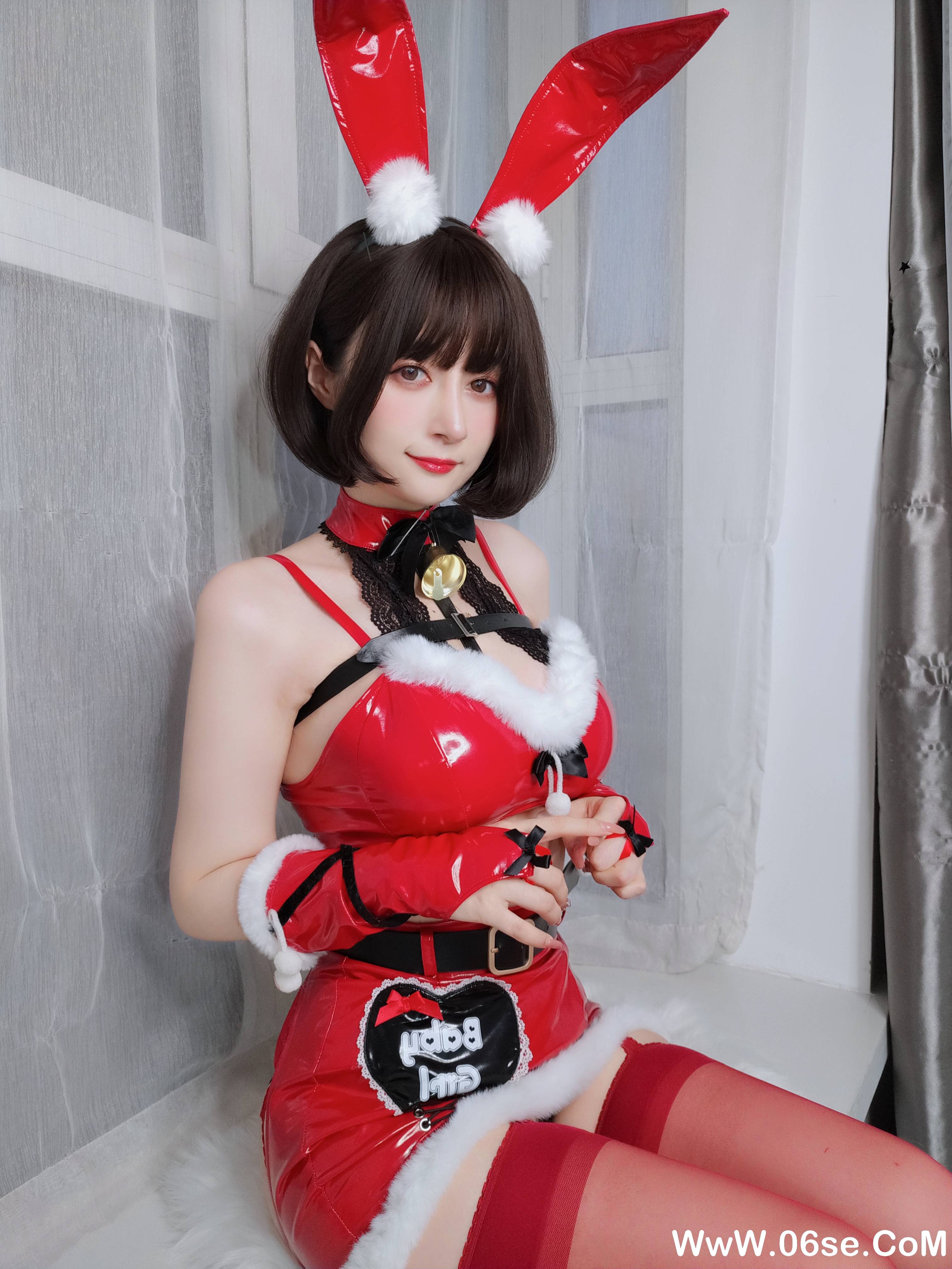 图片[12]-Coser小姐姐白银 NO.160 — Christmas Bunny [50P138M]-六色网