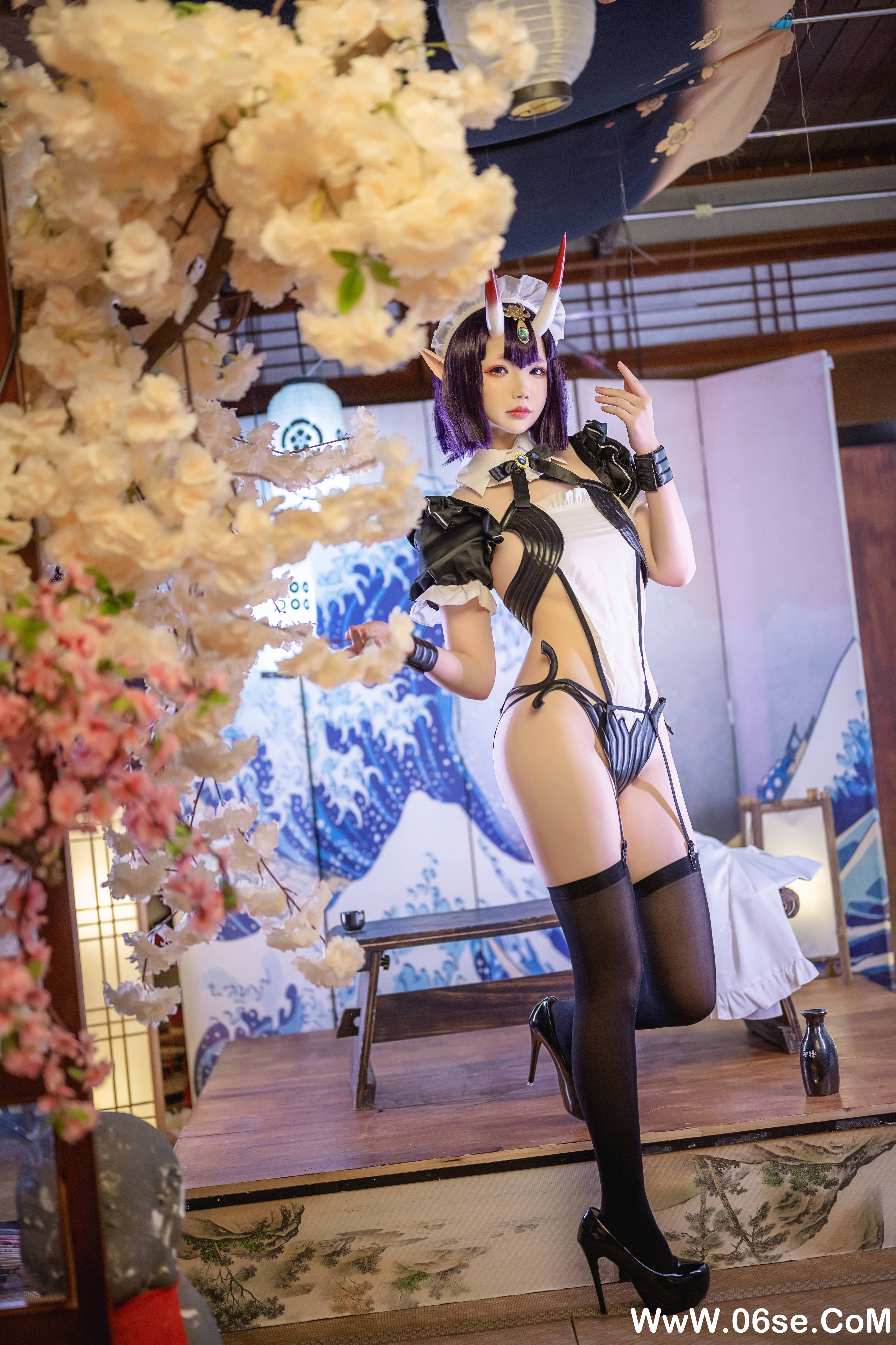 图片[43]-Cos小姐姐雪琪 NO.148 — 酒吞童子女仆[62P+13V1.44G]-六色网