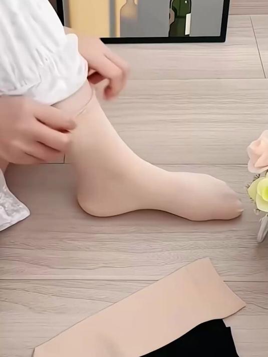 10双装，短丝袜女士袜子夏季薄款防勾丝肉色短钢丝袜耐磨钢丝袜女