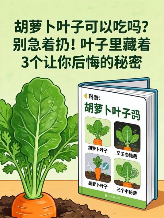 胡萝卜叶子可以吃吗?别急着扔!叶子里藏着3个让你后悔的秘密