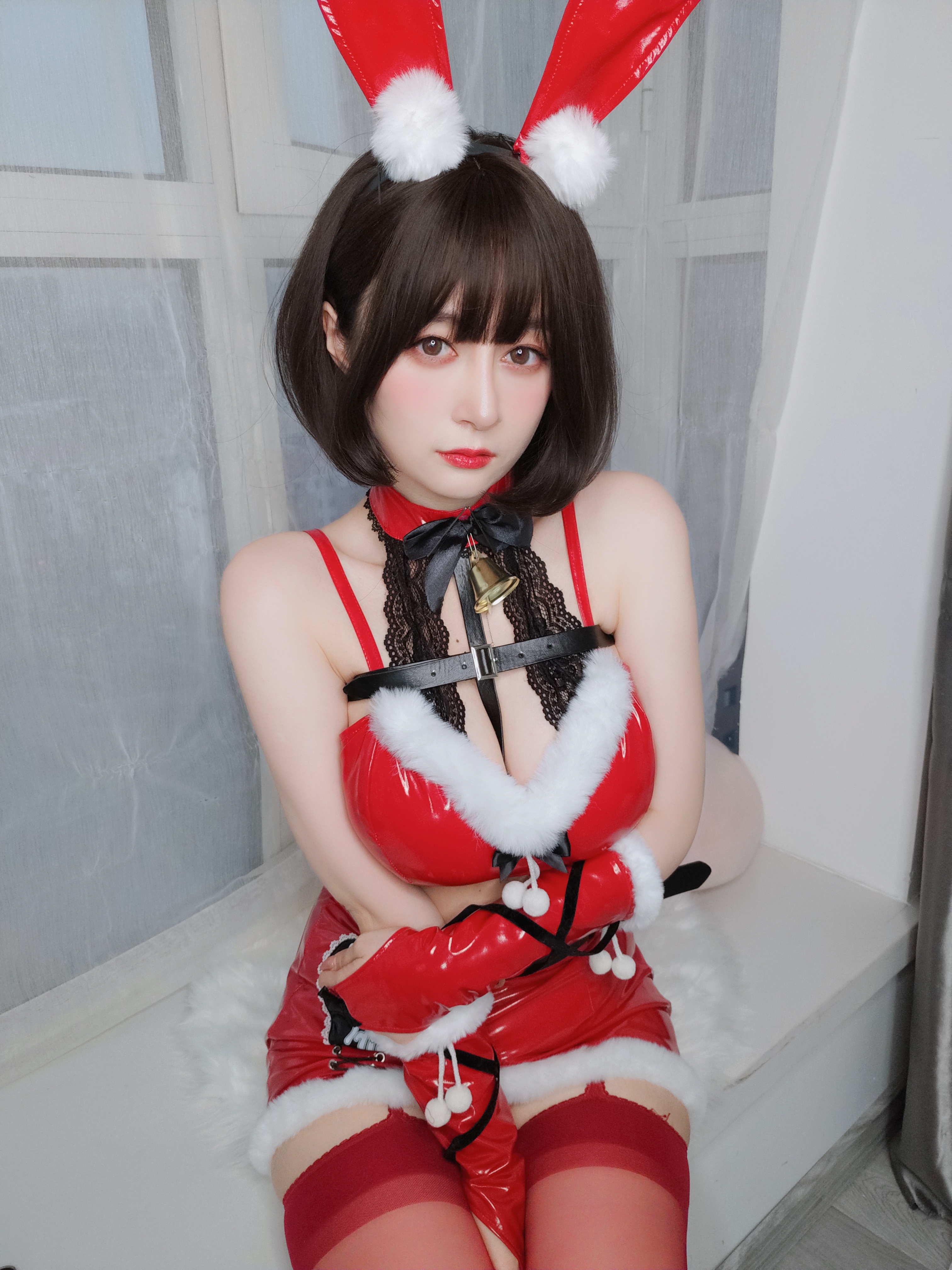 图片[17]-Coser小姐姐白银 NO.160 — Christmas Bunny [50P138M]-六色网